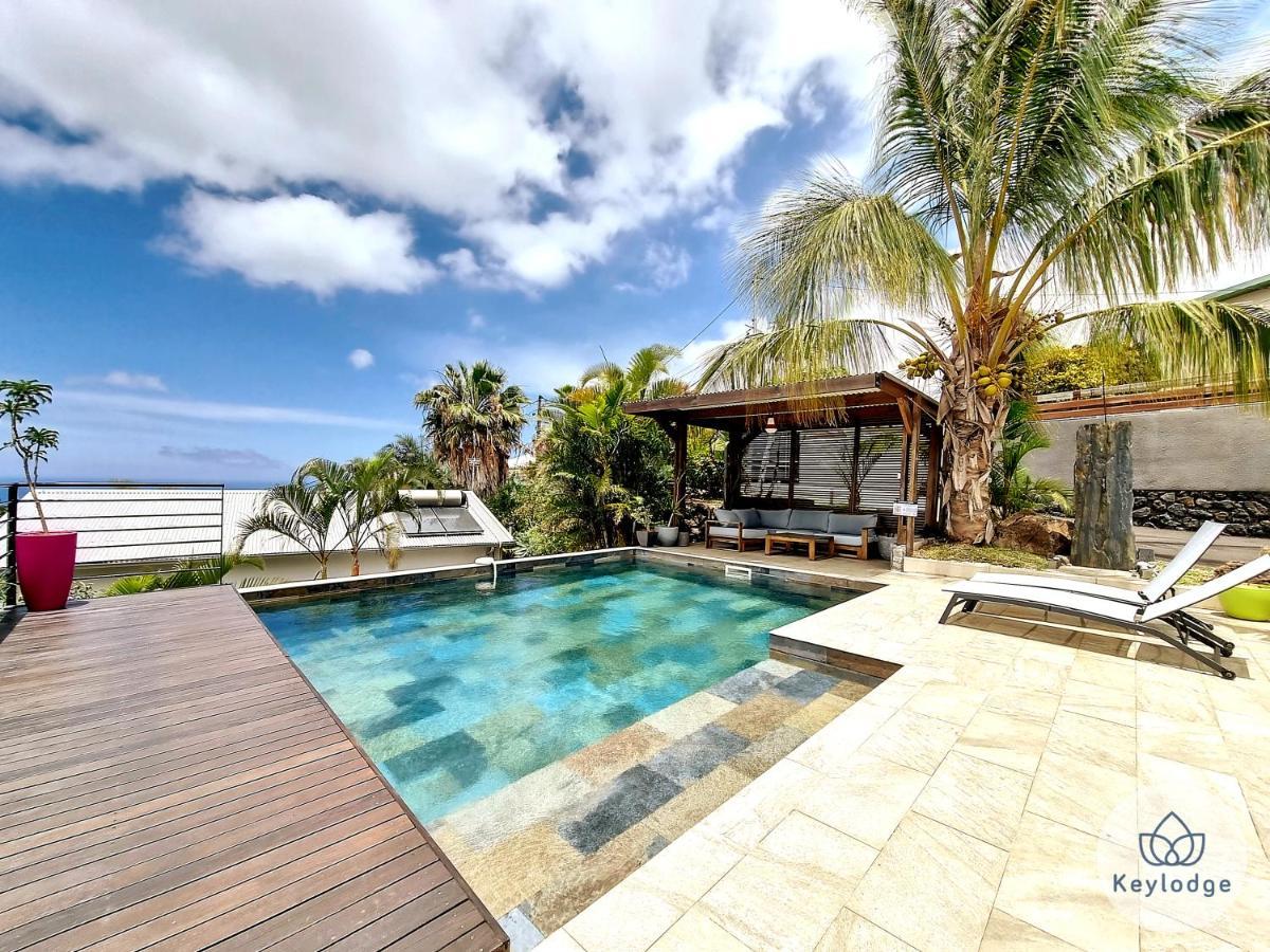 Villa O Baobhai Classee 4 Etoiles - Pisicine Privee Et Vue Mer - Saint-Pierre Eksteriør billede